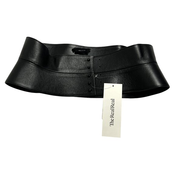 Tom Ford Wide Leather Belt in Black main image 5